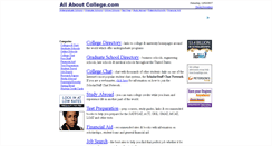 Desktop Screenshot of allaboutcollege.com