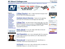 Tablet Screenshot of allaboutcollege.com